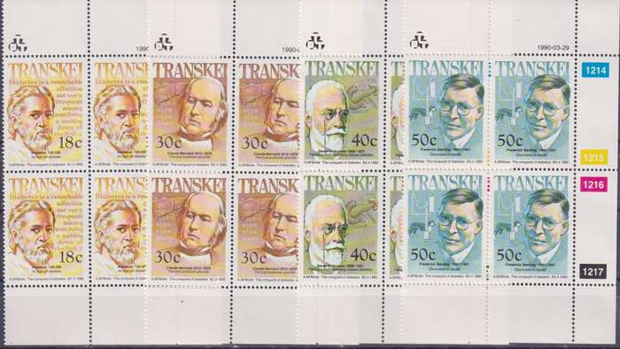 Stamps 1990 Famous People of Medicine