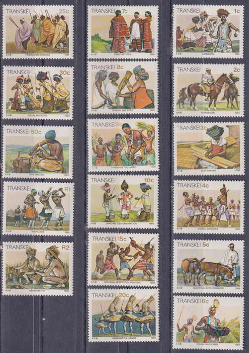 Stamps Transkei 1984 Xhosa Culture