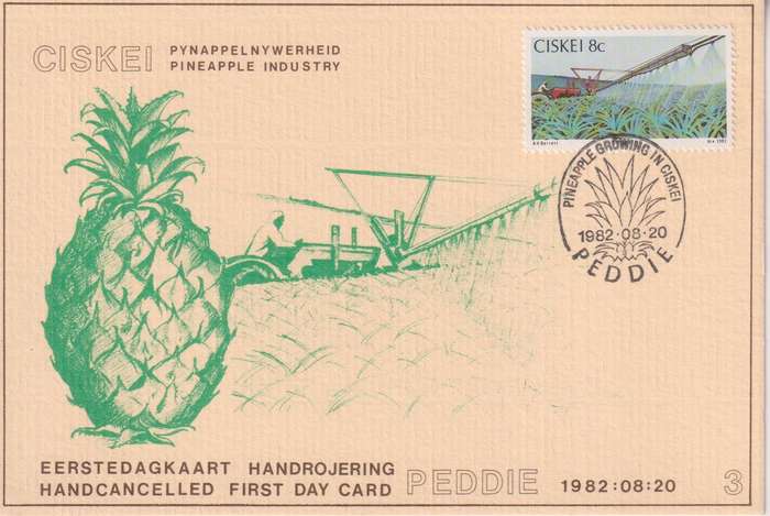 First Day Card Limited Edition 1982 Pineapple Industry