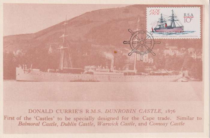 Maxi card RSA 1976 The 100th Anniversary of Ocean Mail Service