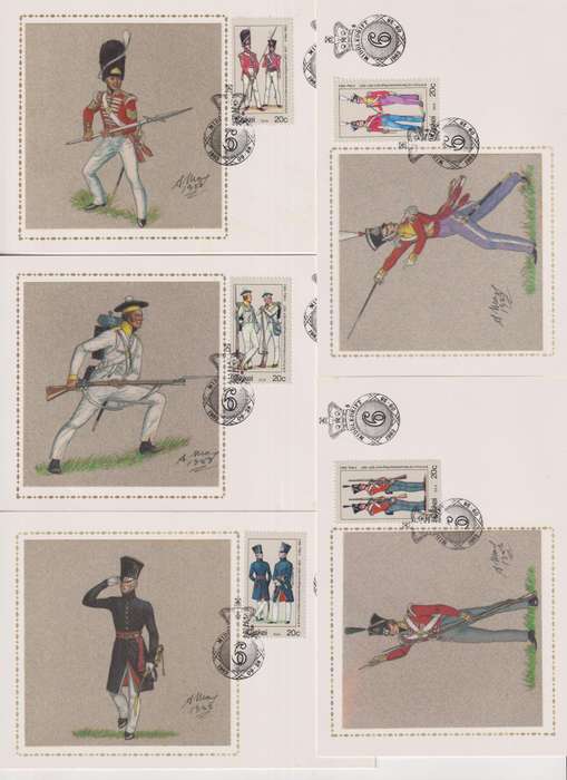 Silk Maxi Card Limited Edition 1983 Military Uniforms 210/500