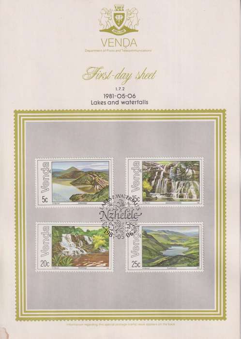 Stamps First Day Sheet Venda