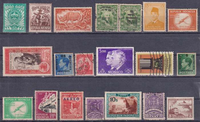 Stamps Mix World Card