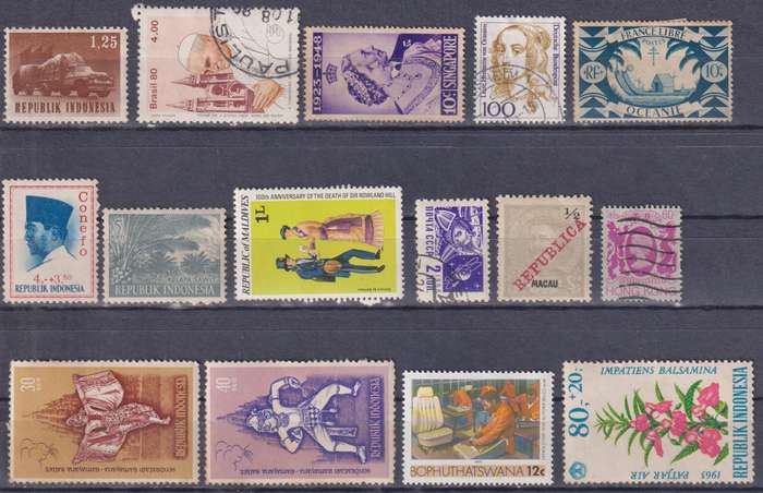 Stamps Mix World Card