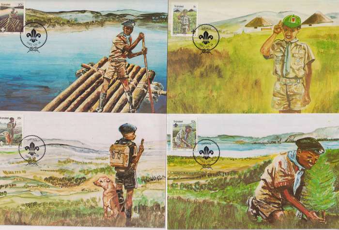 Maxi Card Limited Edition Transkei 1982 The 75th Anniversary of Boy Scout Movement
