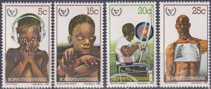 Stamps Bophuthatswana 1981 International Year of Disabled Persons