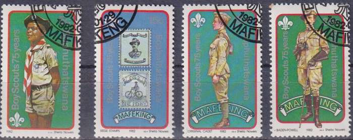 Stamps Bophuthatswana 1982 The 75th Anniversary of Boy Scout Movement and 125th Anniversary of the B