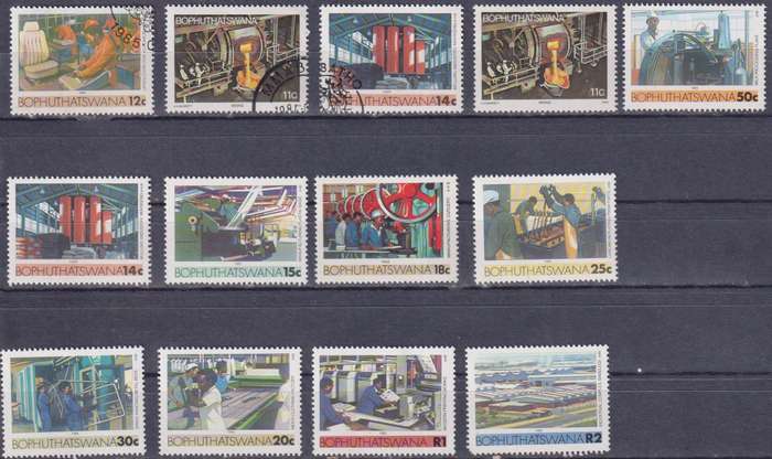 Stamps Bophuthatswana 1985 Industries