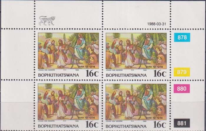 Stamps Control Blocks 1988 Easter