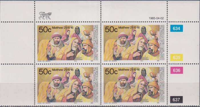 Stamps Control Blocks 1985 Easter
