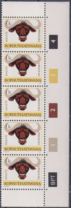 Stamps Control Blocks 1977 -1982 Animal Totems
