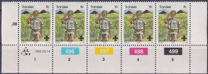 Stamp Control Blocks Transkei