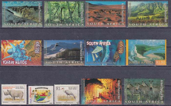 Stamps Mix World Card