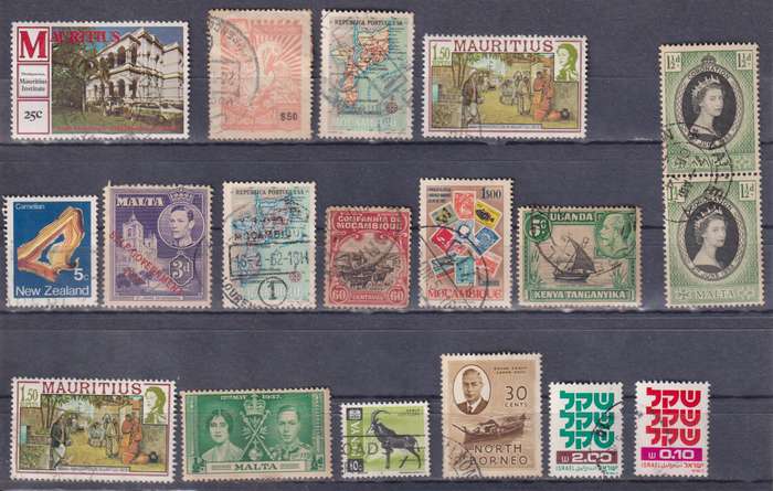 Stamps Mix World Card
