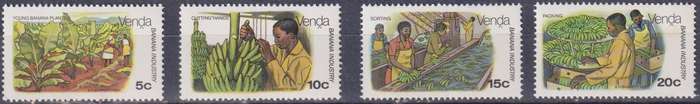 Stamps Venda 1980 Banana Cultivation