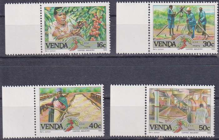 Stamps Venda 1988 Coffee Industry