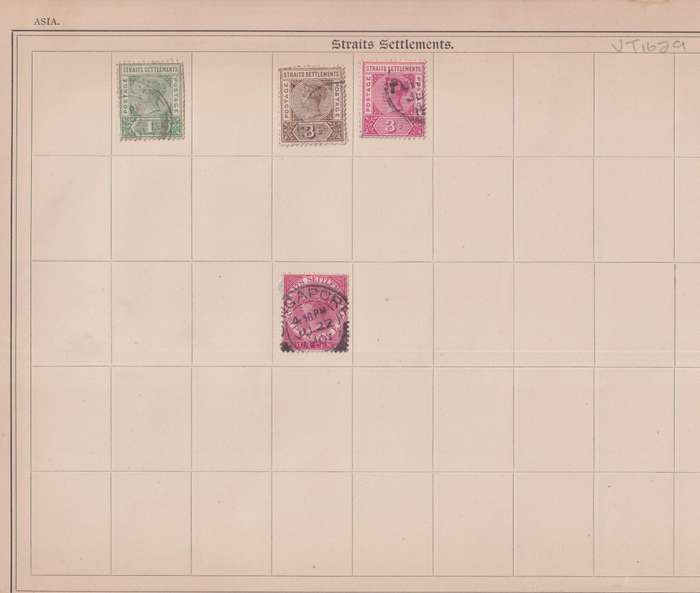 Stamps on paper Mix World