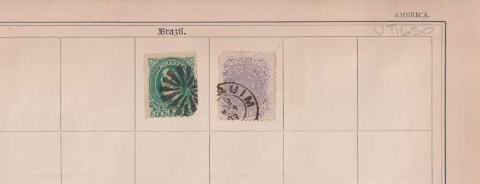 Stamps on paper Mix World