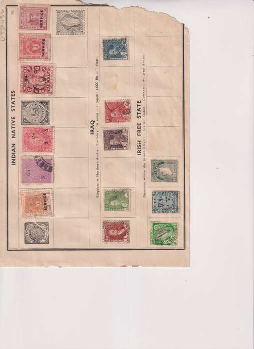 Stamps on paper Mix World