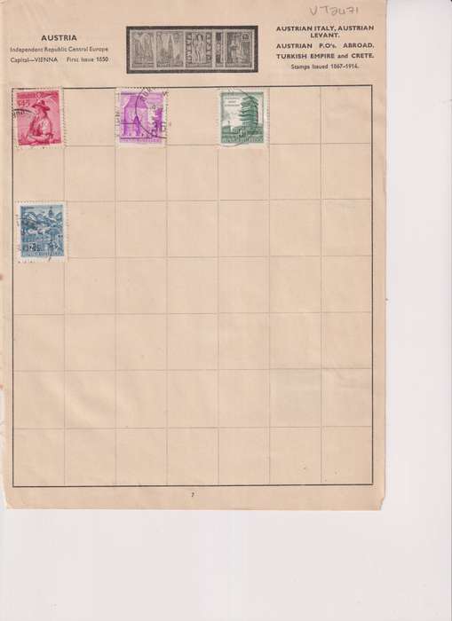 Stamps on paper Mix World