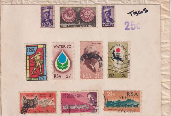Stamps On paper Mixed