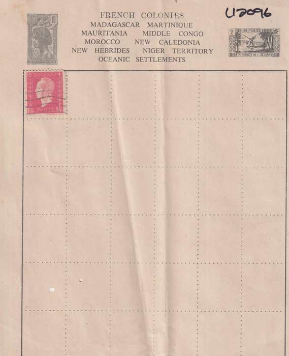 Stamps on paper Mix World