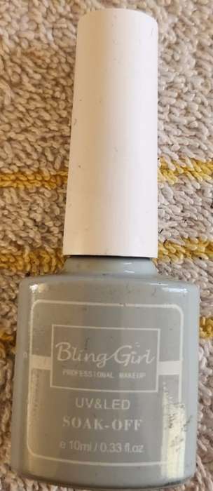 Soak Off UV/LED Gel Nail Polish Bling Girl Gray