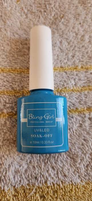 Soak Off UV/LED Gel Nail Polish Bling Girl Blue