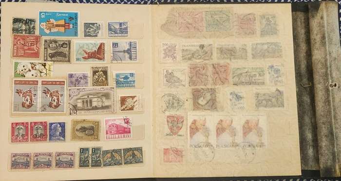 Stamp Album Hard Cover 10 Page 18 Sides  Mix World (NOT CHECKED)