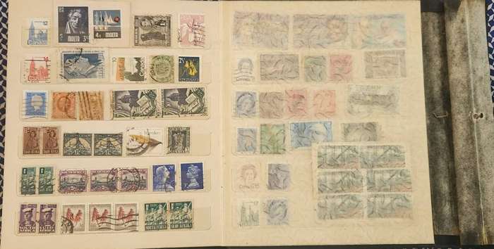 Stamp Album Hard Cover 10 Page 18 Sides  Mix World (NOT CHECKED)