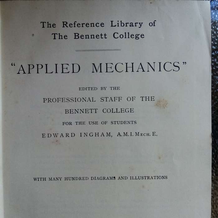 Applied Mechanics by Edward Ingham  Comprehensive Textbook