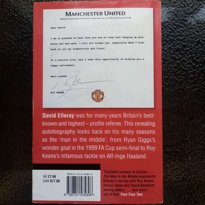 The Man in the Middle by David Elleray - Essential Football Read!