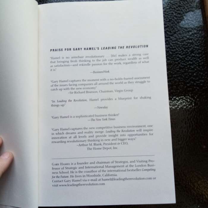 Leading the Revolution by Gary Hamel - Rare Limited Edition Hardcover for Business Collectors