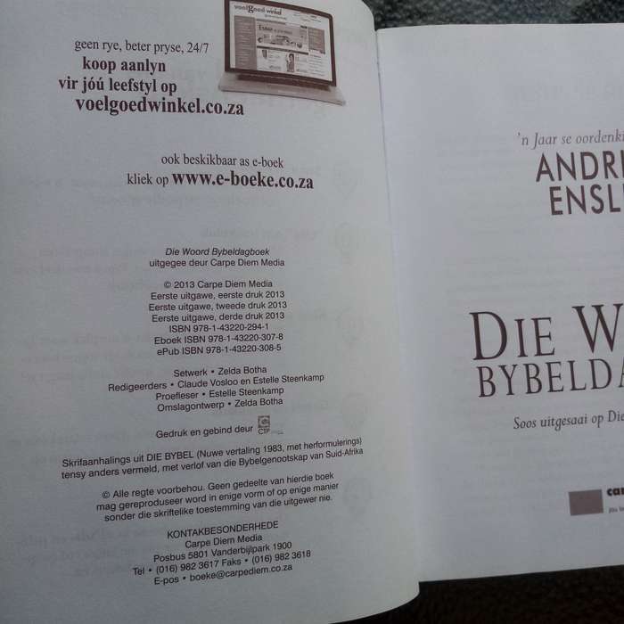 Die Woord Bybeldagboek deur Andries Enslin  Inspiring Daily Devotional for Spiritual Growth