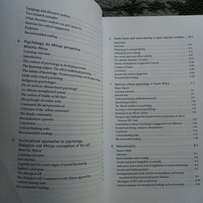 SELF, COMMUNITY AND PSYCHOLOGY. Editors: Kopano Ratele, Norman Duncan and Derek Hook