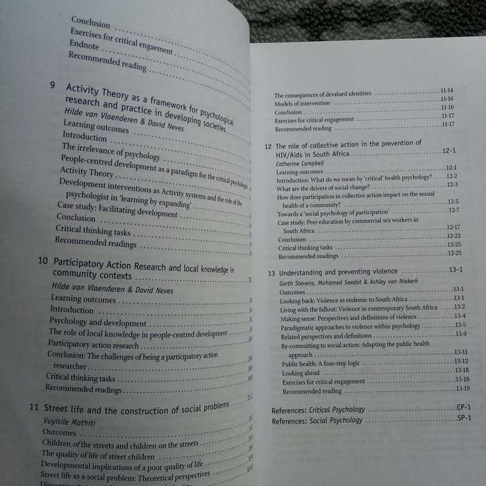 SELF, COMMUNITY AND PSYCHOLOGY. Editors: Kopano Ratele, Norman Duncan and Derek Hook