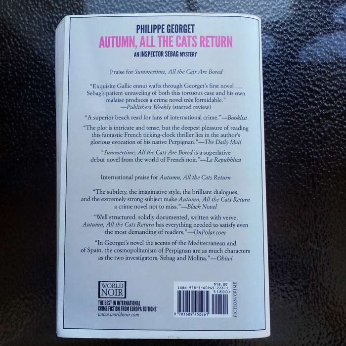 Must-Read Mystery: "Autumn All the Cats Return"  An Inspector Sebag Thrill Ride! crime (B)