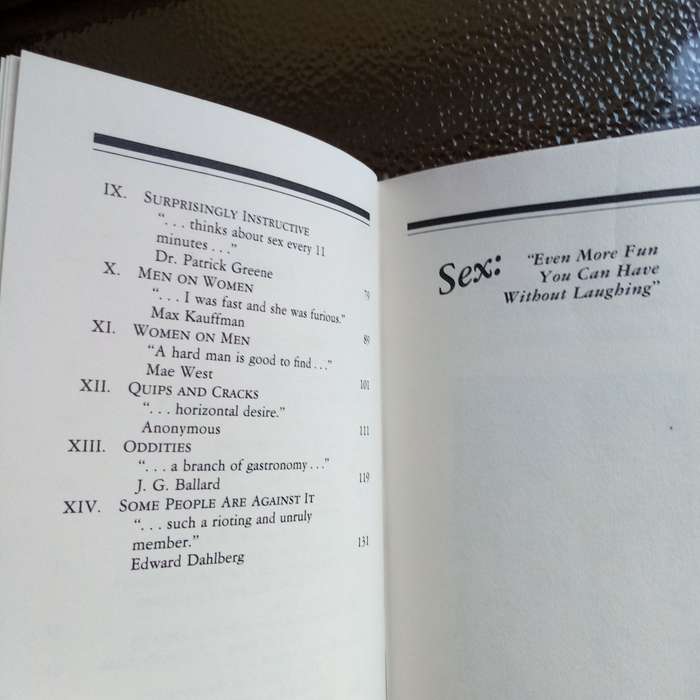Sex: Even More Fun You Can Have Without Laughing - Witty & Instructive Quotations