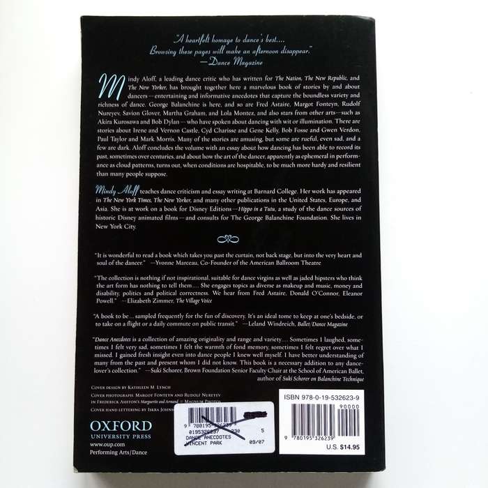 Dance Anecdotes: Captivating Stories from the World of Ballet & Dance by Mindy Aloff book