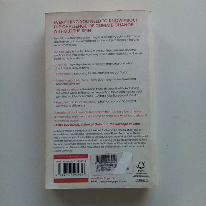 The Hot Topic by Gabrielle Walker & David King: How to Tackle Global Warming