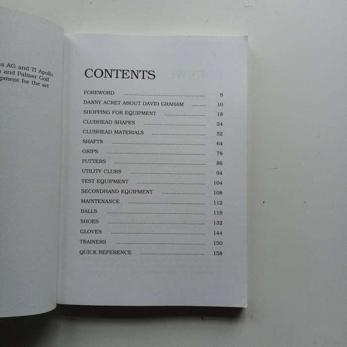 The Guinness Guide to Golf Equipment | David Grahams Definitive Golf Gear Handbook