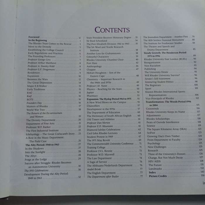 A Story of Rhodes: Rhodes University, 1904 to 2004  A Century of Academic Legacy