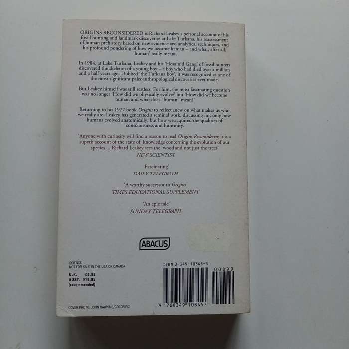 Origins Reconsidered by Richard Leakey & Roger Lewin  A Groundbreaking Exploration of Human Evoluti