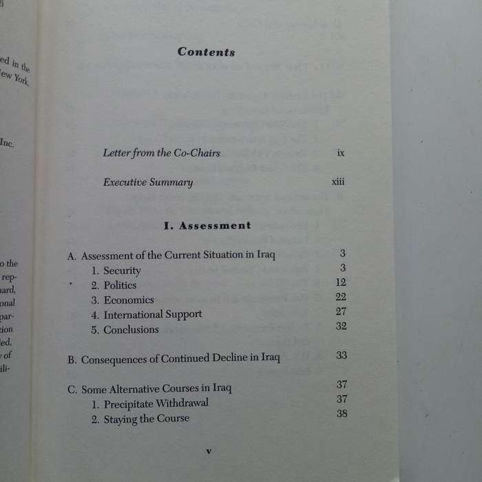The Iraq Study Group Report by James A. Baker  A Comprehensive Analysis of Iraqs Challenges and U.