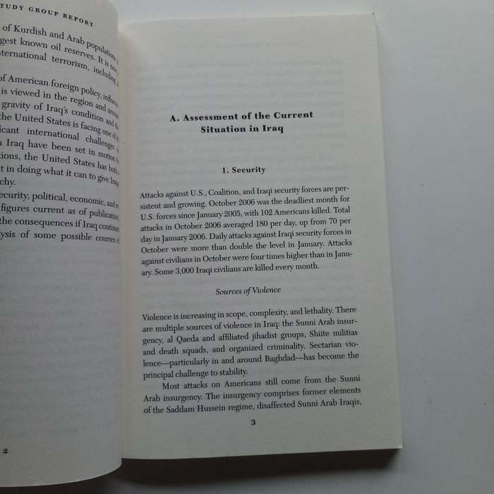 The Iraq Study Group Report by James A. Baker  A Comprehensive Analysis of Iraqs Challenges and U.