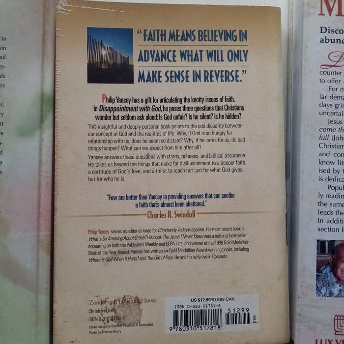 Christian Book Bundle  Safe in Gods Hand, Disappointment with God, & Daily Devotional