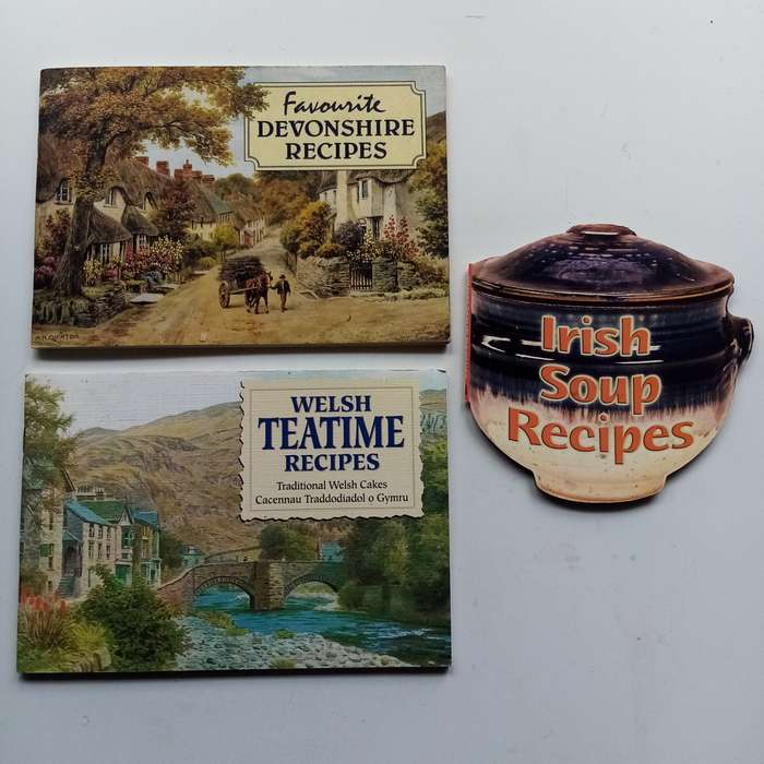 3 Book Bundle - Favourite Devonshire Recipes, Welsh Teatime Recipes, Irish Soup Recipes