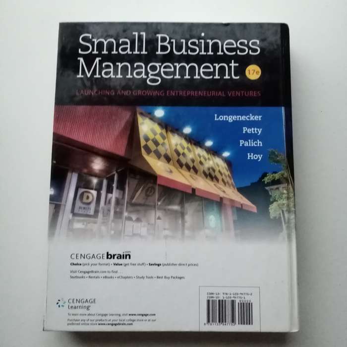 Small Business Management: Launching & Growing Entrepreneurial Ventures (18th Edition)  Longenecker