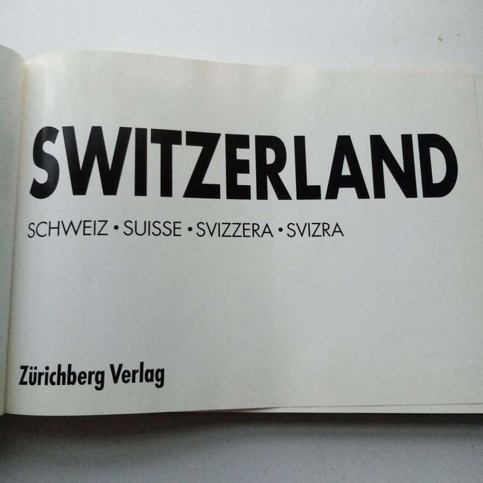 Switzerland  Hardcover book