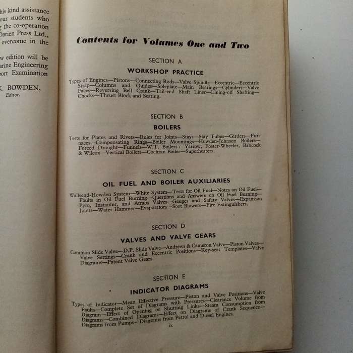 Verbal Notes & Sketches for Marine Engineer Officers - Volume 2 (1939) | Vintage Maritime Engineerin